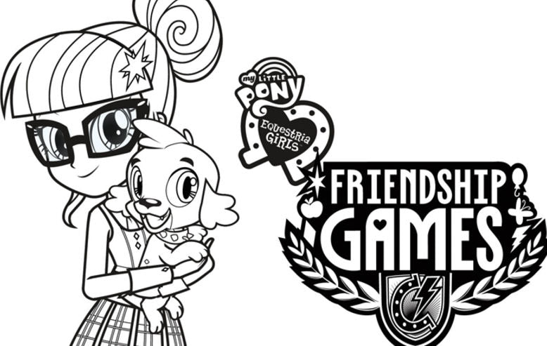 My Little Pony Equestria Girls: Friendship Games Coloring Sheets