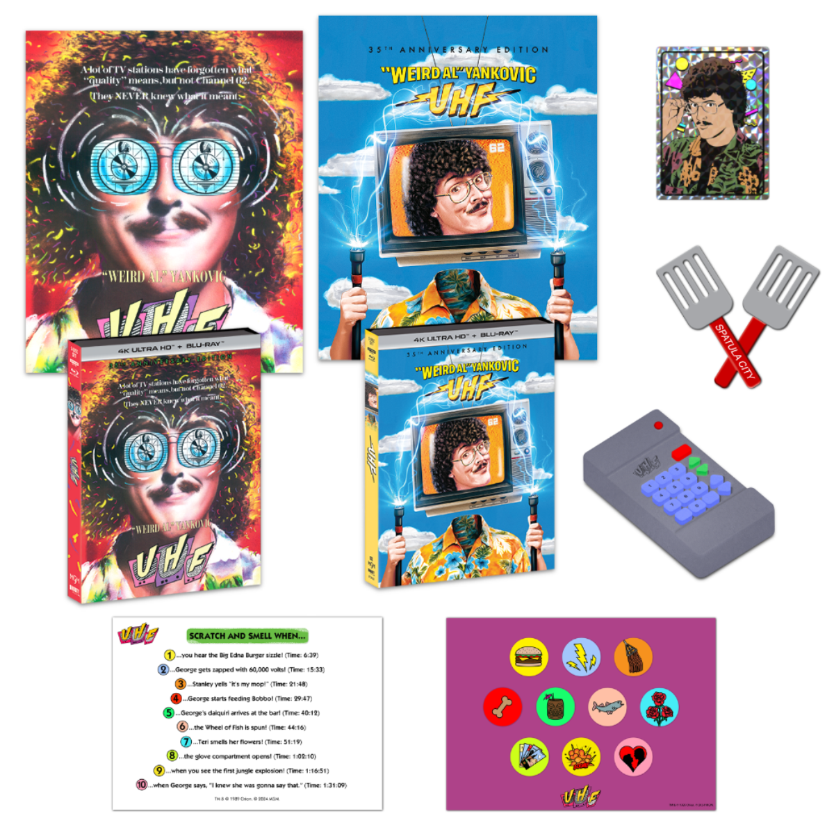 UHF [35th Anniversary Edition] + 2 Posters + Slipcover + Prism Sticker + Scratch & Sniff Sheet - Shout! Factory