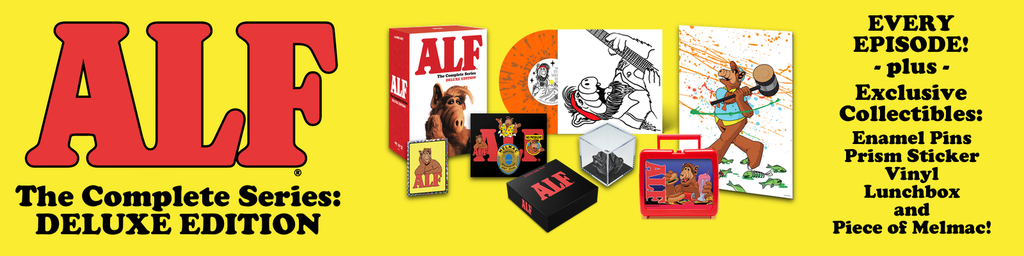 ALF: The Complete Series [Deluxe Edition] + Poster + Prism Sticker + Tabby  Vinyl + Enamel Pins + Lunch Box + Melmac Rock