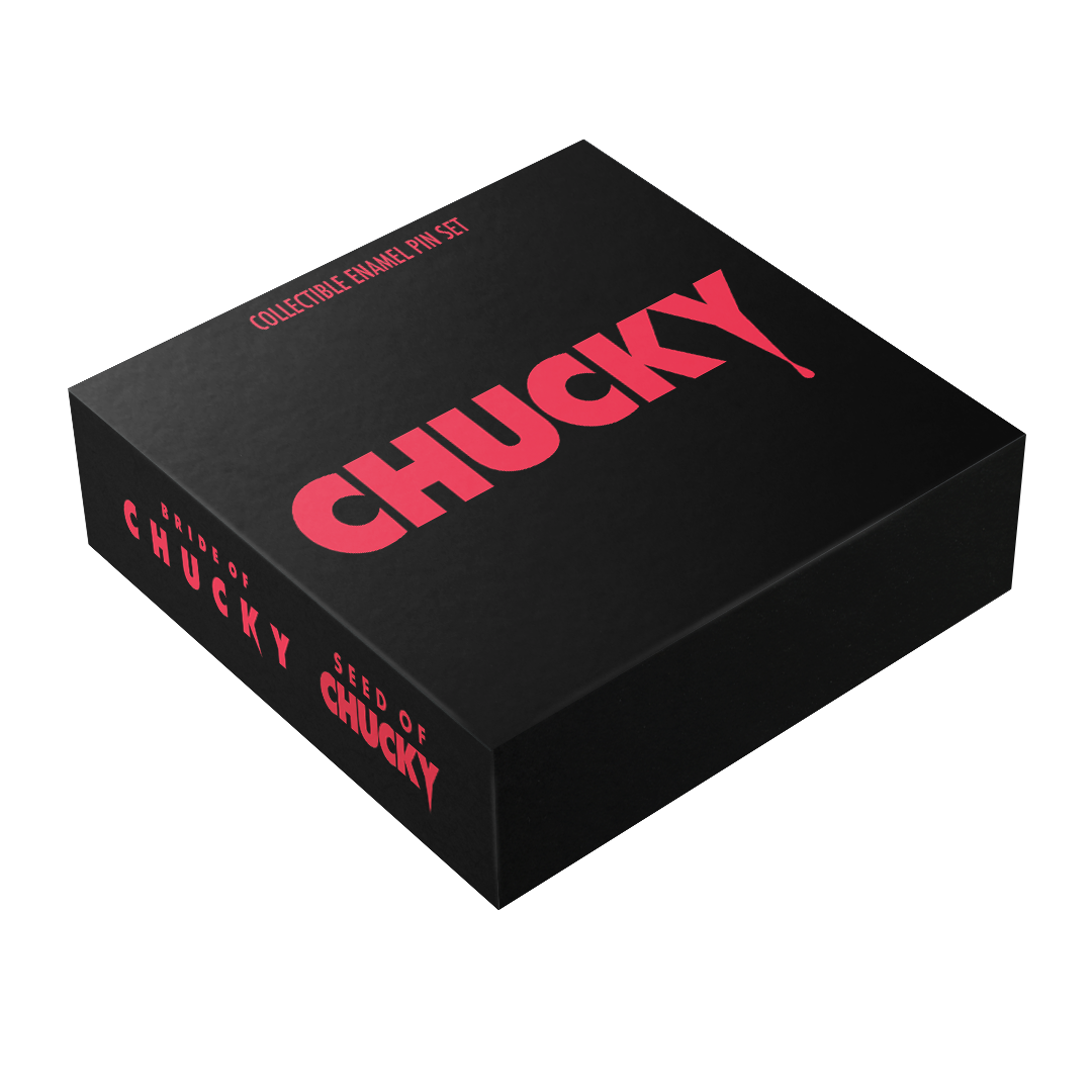 Chucky 4-7 + 8 Posters + 4 Slipcovers + Prism Sticker + Trading Cards + Enamel Pin Set - Shout! Factory