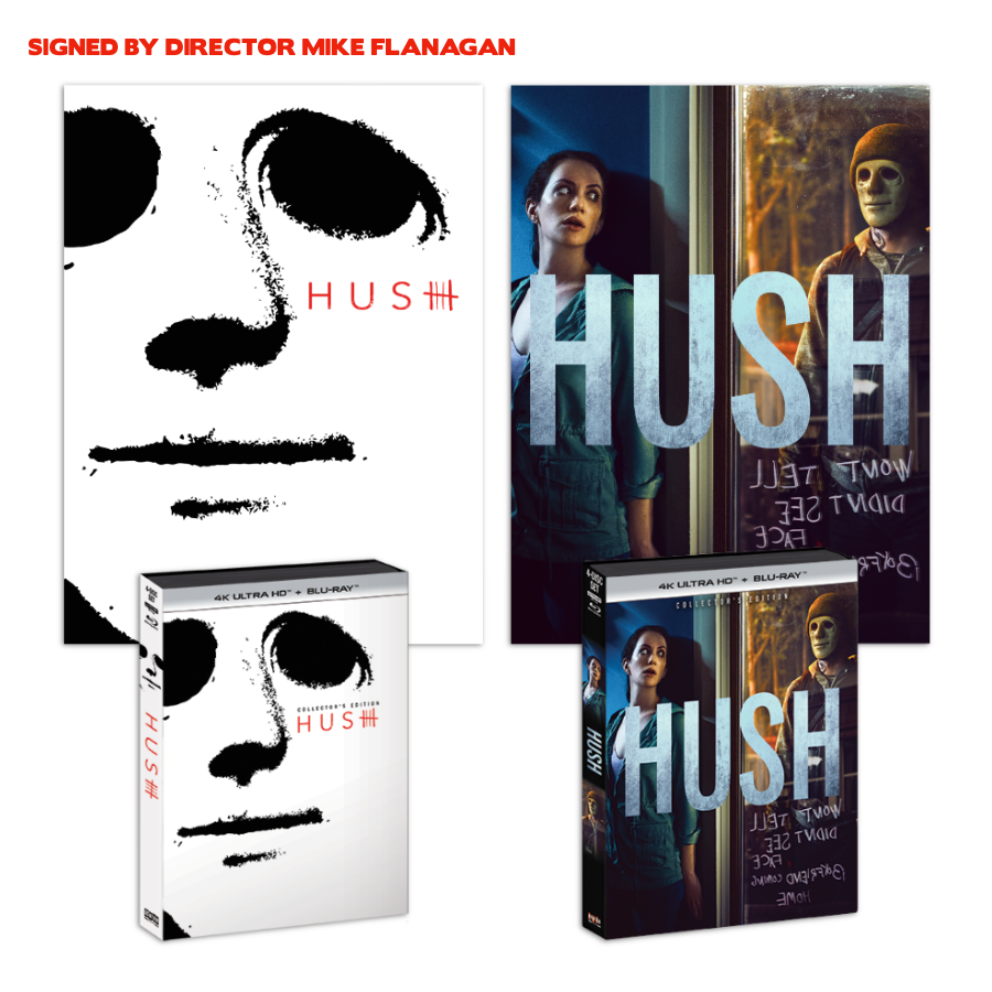 Hush [Collector's Edition] + 2 Exclusive Posters (One Signed) + Exclusive Slipcover