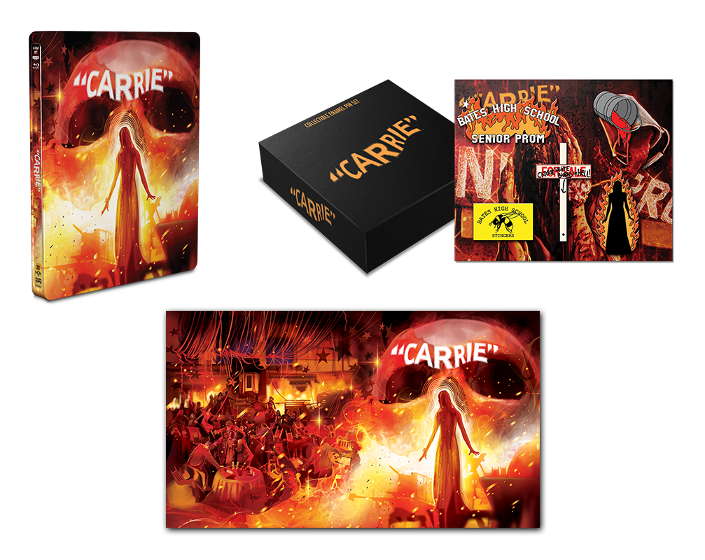 Carrie [Limited Edition Steelbook] + Poster + Pin Set - Shout! Factory