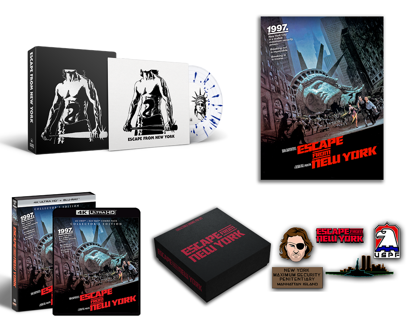 Escape From New York [Collector's Edition] + Vinyl + Enamel Pin Set + Poster - Shout! Factory