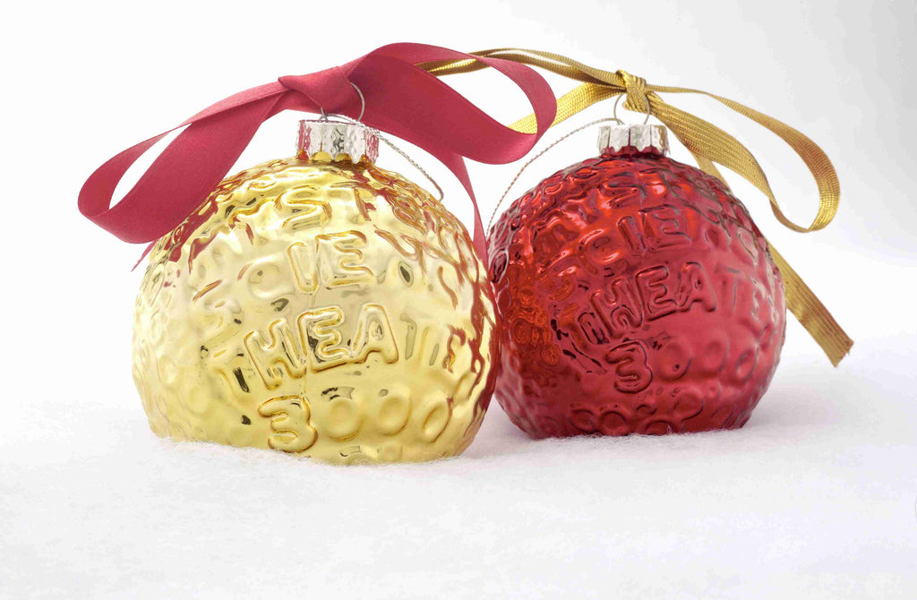 Set Of Two MST3K Moon Ornaments (Gold And Red) - Shout! Factory