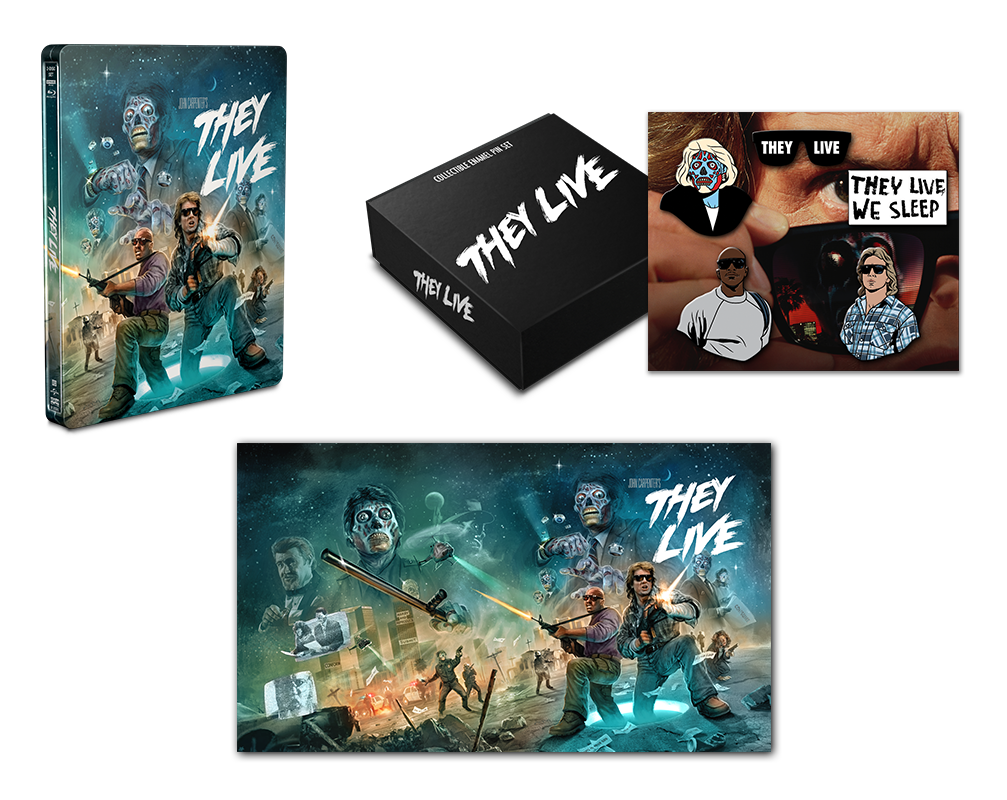 They Live [Limited Edition Steelbook] + Poster + Enamel Pin Set – Shout!  Factory